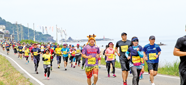 大会の特徴1 ‐ 麒麟獅子マラソン大会